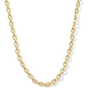 Women Gold 14K Gold Plated Chunky Adjustable Link Choker Chain Hip-Hop Necklace